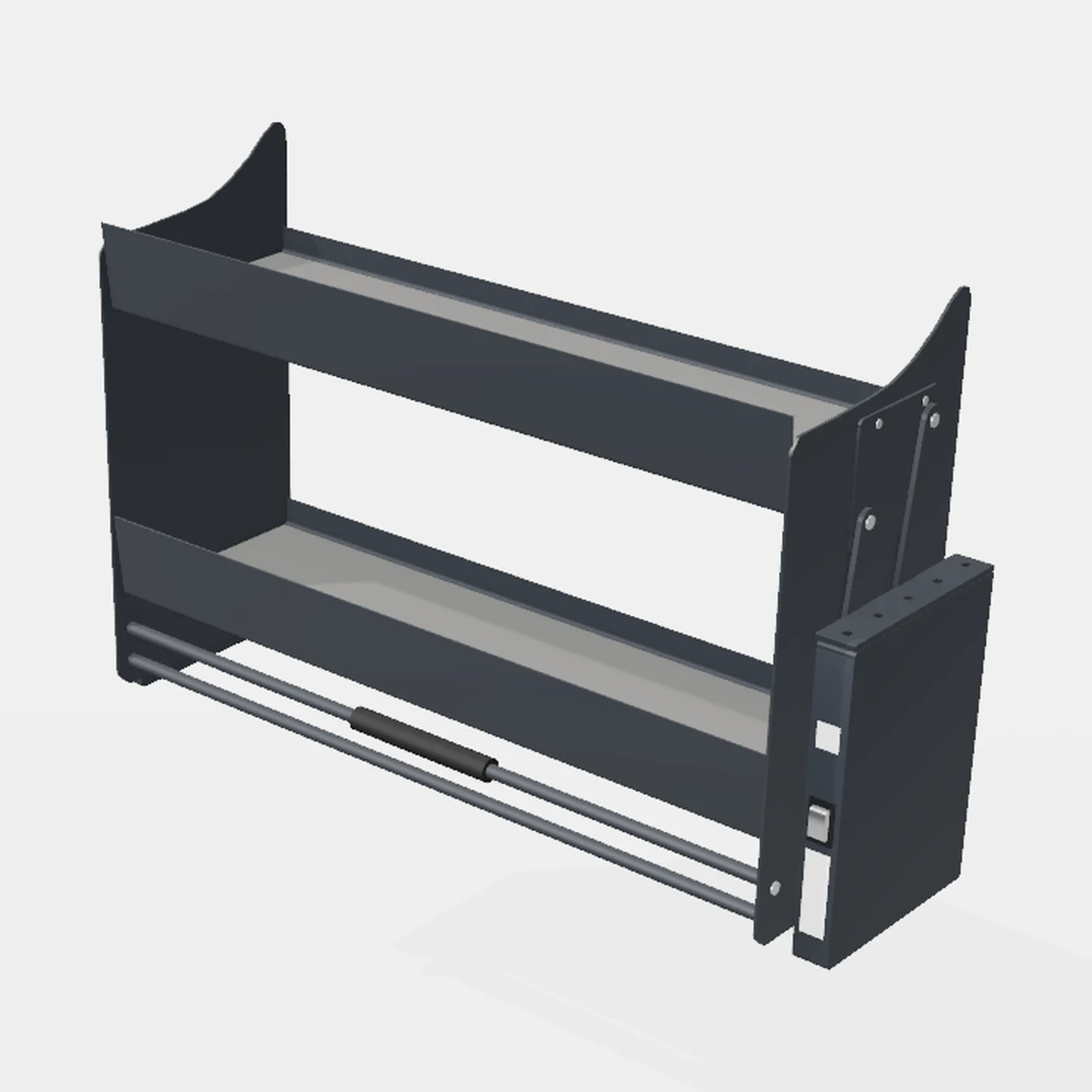 Sistema Elevador de Alacena Para Vajilla - Cierre Suave - Módulo 900mm - Al x An x Pr(mm): 864x300x630 Color ANTRACITA