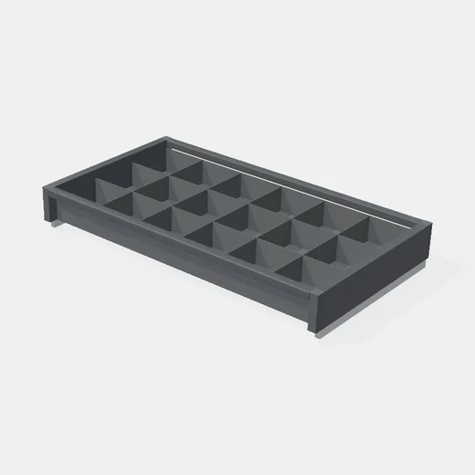 Organizador Alhajero Con Sistema Cierre Suave de Guías Ocultas - Material Aluminio - Módulo 900mm - Al x An x Pr(mm): 864x480x120 - Color ANTRACITA