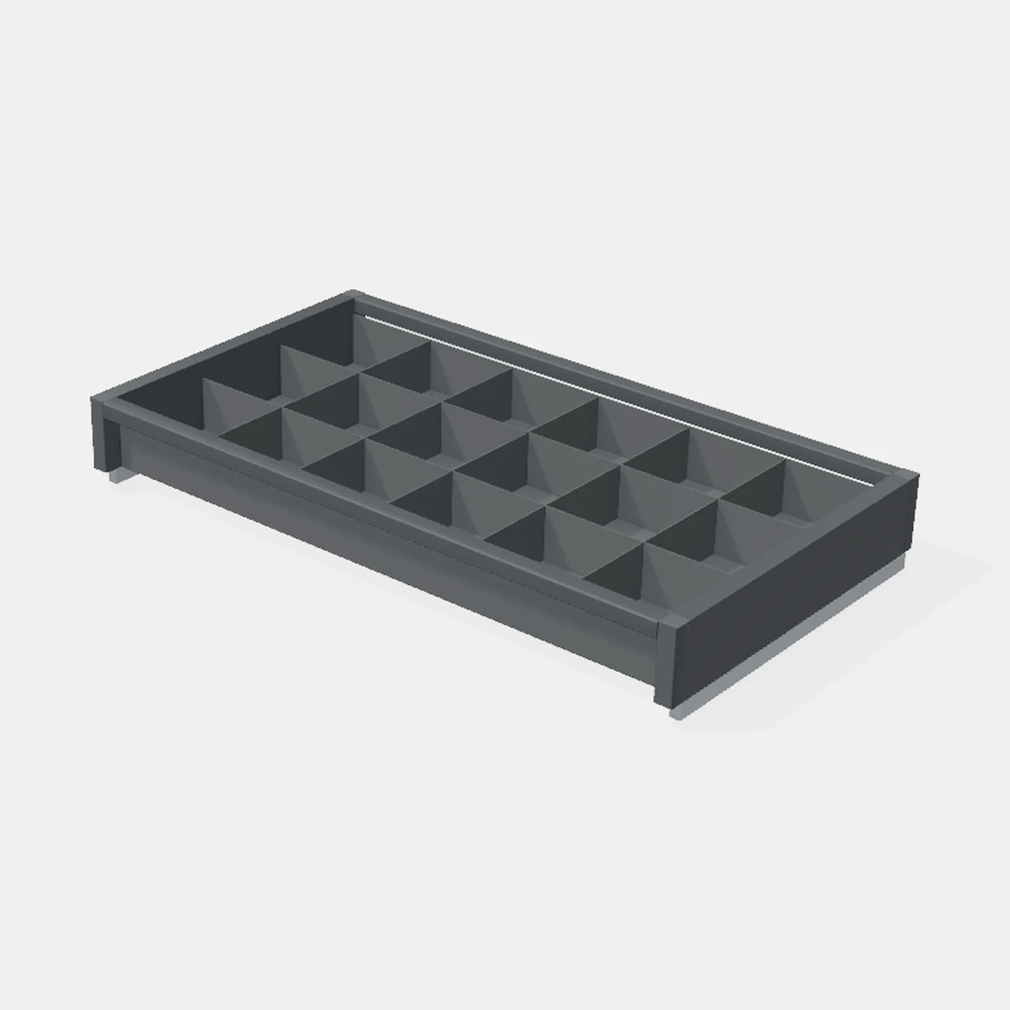 Organizador Alhajero Con Sistema Cierre Suave de Guías Ocultas - Material Aluminio - Módulo 900mm - Al x An x Pr(mm): 864x480x120 - Color ANTRACITA