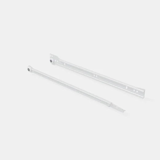 Set Corredera Metálica Z 0,9mm 350mm Blanca