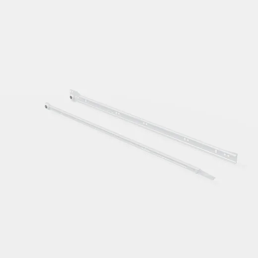 Set Corredera Metálica Z 0,9mm 550mm Blanca