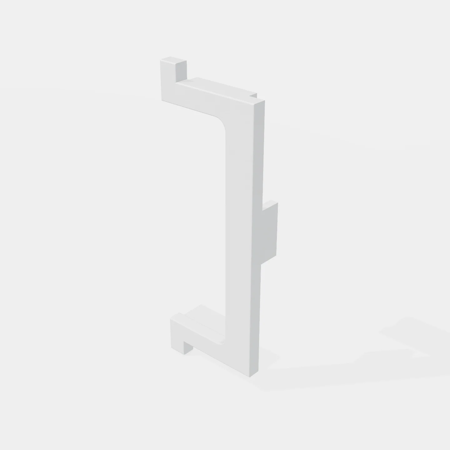 Terminal Para "C" Medio - Zamak - Color Blanco