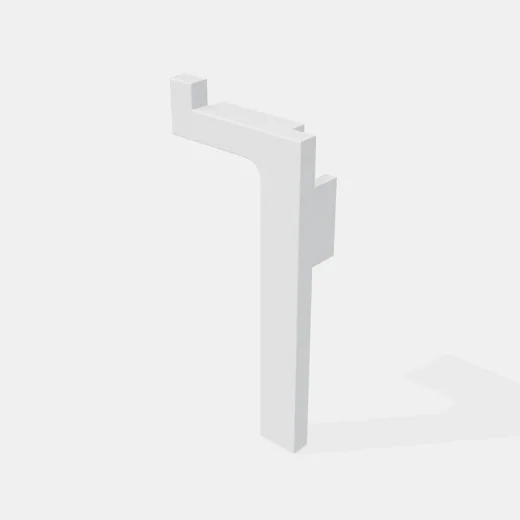 Terminal Para "J" Superior - Zamak - Color Blanco