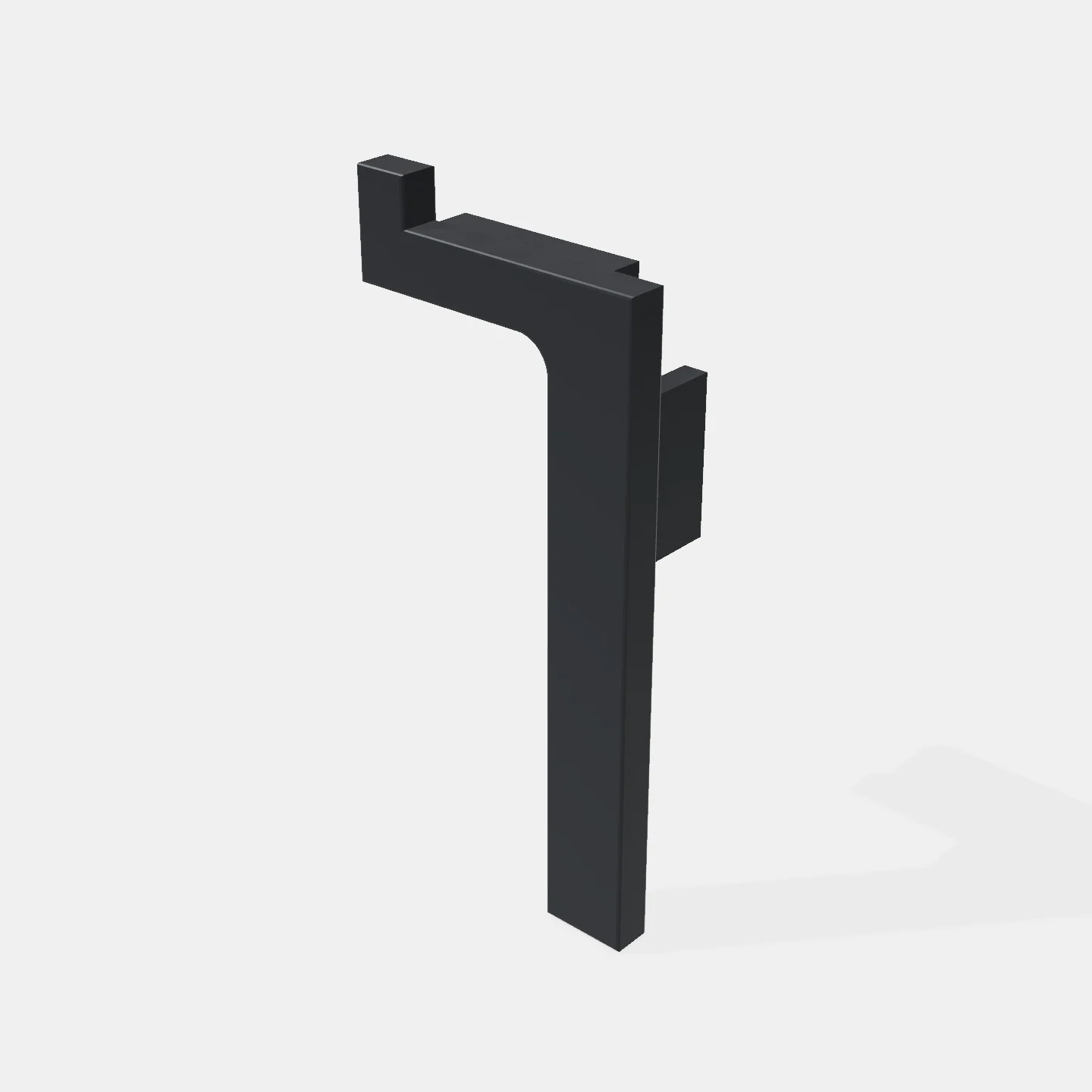 Terminal Para Perfil "J" Superior - Material: Zamak - Color Negro