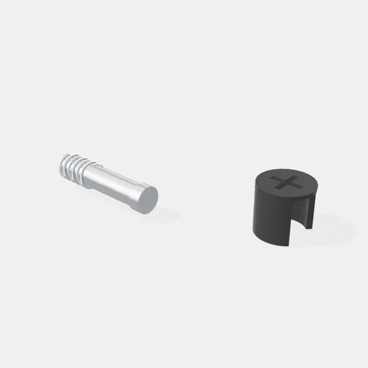 Conector Rápido - Caja Plástica + Perno - Color Negro