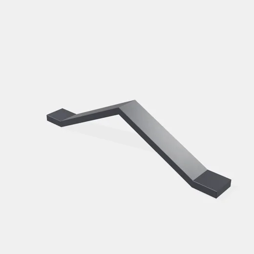Manija Tirador 15 Cubik Acero Negro Satinado 96mm