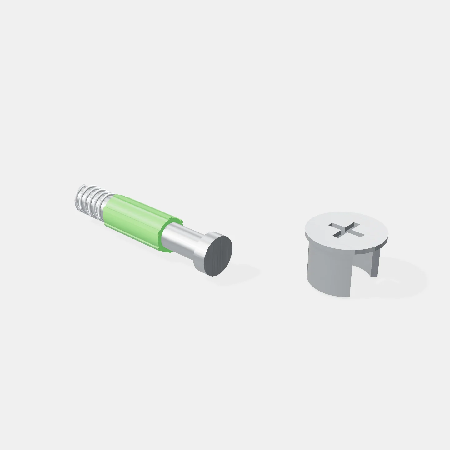 Conector Oculto - Perno + Caja Para Placa de 15mm