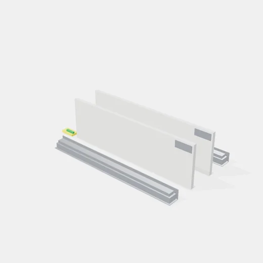 Lateral Slim C/Ocultas C. Suave - Altura 152mm - Largo 500mm