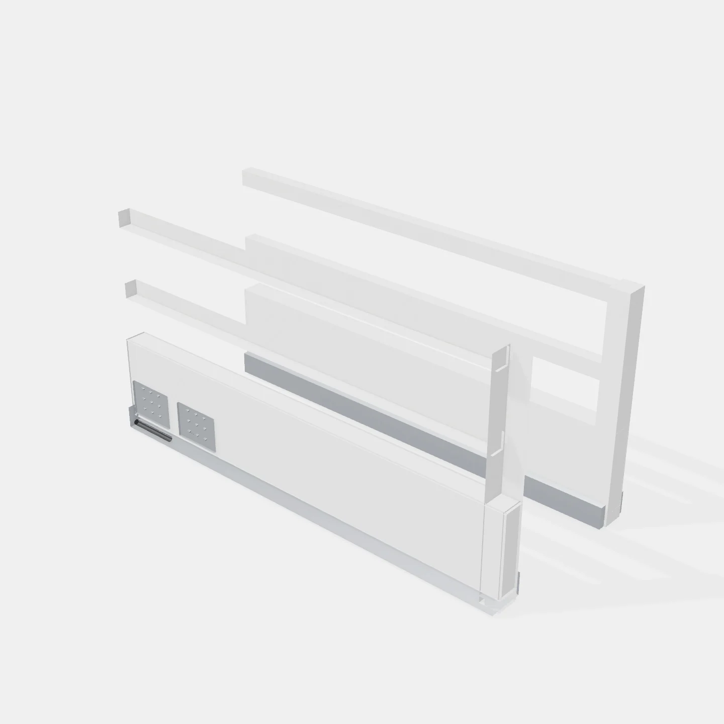Sistema Lateral Tandem Box + Cierre Suave - Altura: 199mm