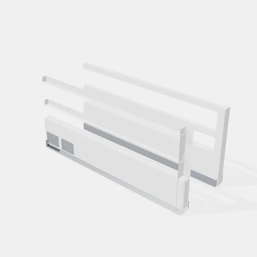Sistema Lateral Tandem Box + Cierre Suave - Altura: 199mm