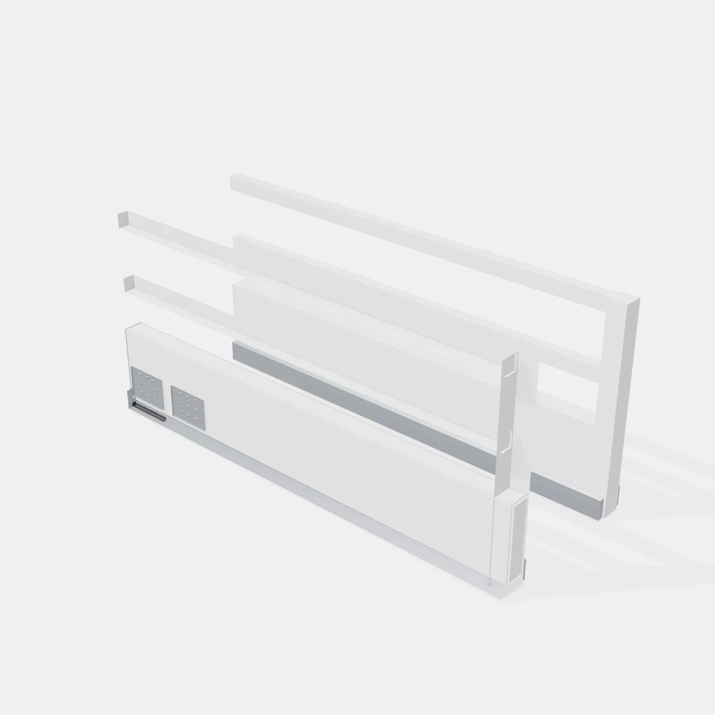 Sistema Lateral Tandem Box + Cierre Suave - Altura: 199mm