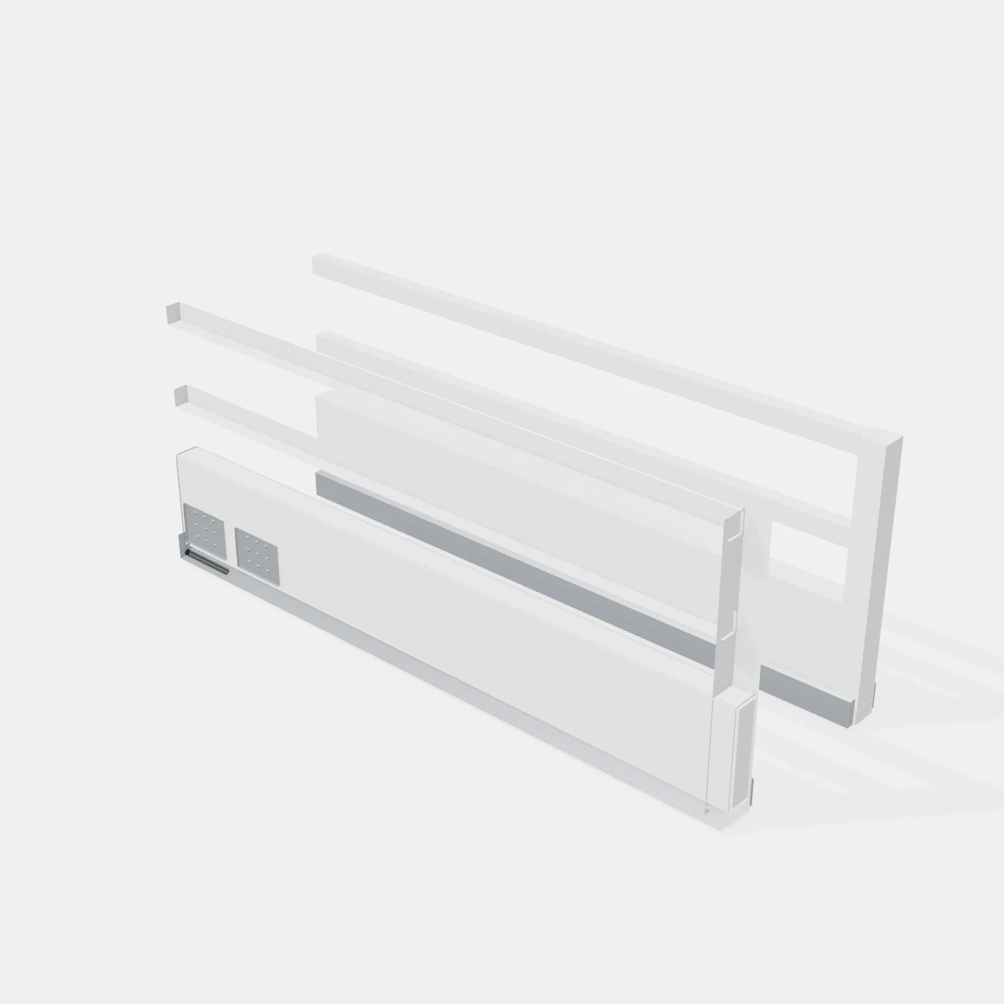 Sistema Lateral Tandem Box + Cierre Suave - Altura: 199mm