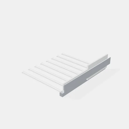 Pantal. Lat Extr 8 Prendas Crom Blanco 400x460x120mm Izq