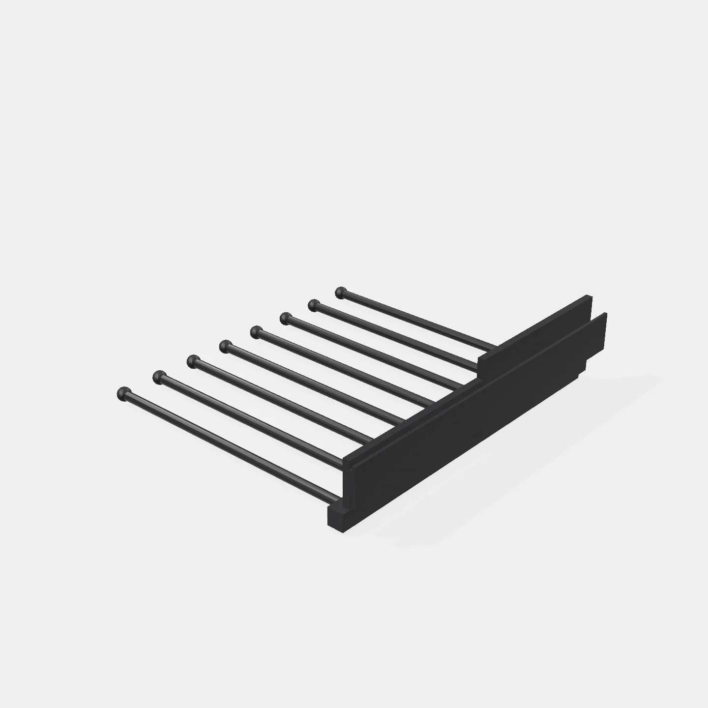 Pantal. Lat Extr 8 Prendas Negro 400x460x120mm Izq